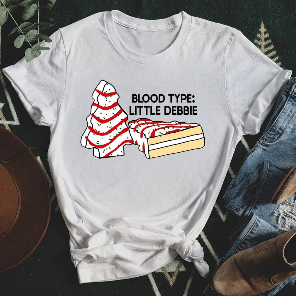 Blood Type Little Debbie Tee Peachy Sunday