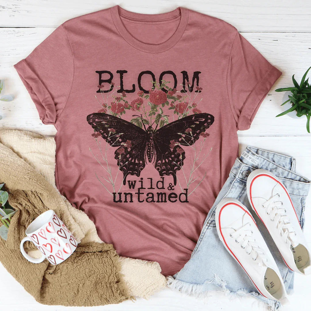 Bloom Wild & Untamed Tee Peachy Sunday