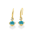 Moissanite Earrings 925 Sterling Silver White Gold Plated Hypoallergenic Studs BandsCo Straps