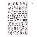 Blue Butterfly 3D Nail Stickers Flowers Leaves Self Adhesive Transfer Sliders Wraps Manicures Foils Decorations Decoration Tattoo Manicure Transfer Nail Decals Flowers Butterfly Designs Nails Supply Manicure Tips Design Nail Decoration Stevvex