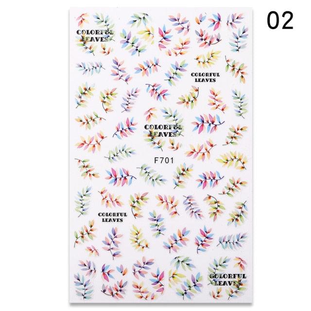 Blue Butterfly 3D Nail Stickers Flowers Leaves Self Adhesive Transfer Sliders Wraps Manicures Foils Decorations Decoration Tattoo Manicure Transfer Nail Decals Flowers Butterfly Designs Nails Supply Manicure Tips Design Nail Decoration Stevvex