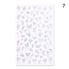 Blue Butterfly 3D Nail Stickers Flowers Leaves Self Adhesive Transfer Sliders Wraps Manicures Foils Decorations Decoration Tattoo Manicure Transfer Nail Decals Flowers Butterfly Designs Nails Supply Manicure Tips Design Nail Decoration Stevvex