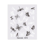 Blue Butterfly 3D Nail Stickers Flowers Leaves Self Adhesive Transfer Sliders Wraps Manicures Foils Decorations Decoration Tattoo Manicure Transfer Nail Decals Flowers Butterfly Designs Nails Supply Manicure Tips Design Nail Decoration Stevvex