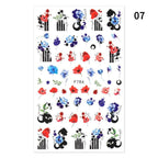 Blue Butterfly 3D Nail Stickers Flowers Leaves Self Adhesive Transfer Sliders Wraps Manicures Foils Decorations Decoration Tattoo Manicure Transfer Nail Decals Flowers Butterfly Designs Nails Supply Manicure Tips Design Nail Decoration Stevvex