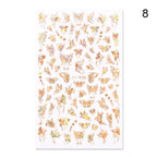 Blue Butterfly 3D Nail Stickers Flowers Leaves Self Adhesive Transfer Sliders Wraps Manicures Foils Decorations Decoration Tattoo Manicure Transfer Nail Decals Flowers Butterfly Designs Nails Supply Manicure Tips Design Nail Decoration Stevvex