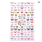 Blue Butterfly 3D Nail Stickers Flowers Leaves Self Adhesive Transfer Sliders Wraps Manicures Foils Decorations Decoration Tattoo Manicure Transfer Nail Decals Flowers Butterfly Designs Nails Supply Manicure Tips Design Nail Decoration Stevvex
