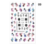 Blue Butterfly 3D Nail Stickers Flowers Leaves Self Adhesive Transfer Sliders Wraps Manicures Foils Decorations Decoration Tattoo Manicure Transfer Nail Decals Flowers Butterfly Designs Nails Supply Manicure Tips Design Nail Decoration Stevvex