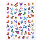 Blue Butterfly 3D Nail Stickers Flowers Leaves Self Adhesive Transfer Sliders Wraps Manicures Foils Decorations Decoration Tattoo Manicure Transfer Nail Decals Flowers Butterfly Designs Nails Supply Manicure Tips Design Nail Decoration Stevvex
