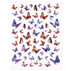 Blue Butterfly 3D Nail Stickers Flowers Leaves Self Adhesive Transfer Sliders Wraps Manicures Foils Decorations Decoration Tattoo Manicure Transfer Nail Decals Flowers Butterfly Designs Nails Supply Manicure Tips Design Nail Decoration Stevvex