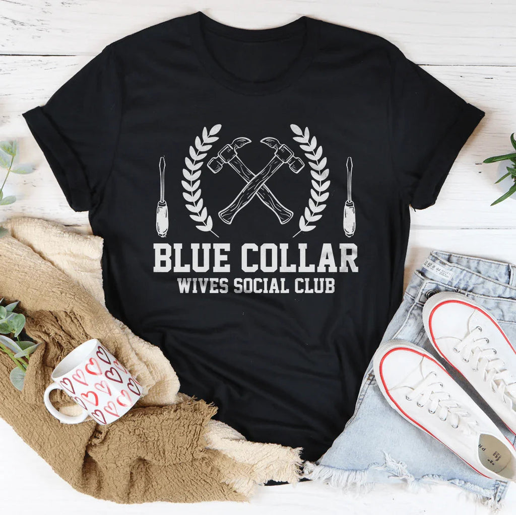 Blue Collar Wives Social Club Tee Peachy Sunday
