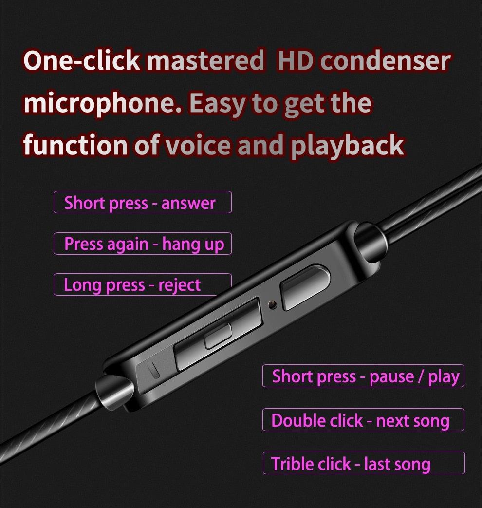 Blue Gaming Bass 3.5mm In-Ear Earphone Game Headset Noise Driver Gaming Earbuds Headset with Dual Mic Detachable & Built-in and Volume Control For Mobile Gaming PC  Cancelling Earbuds With Mic Stevvex