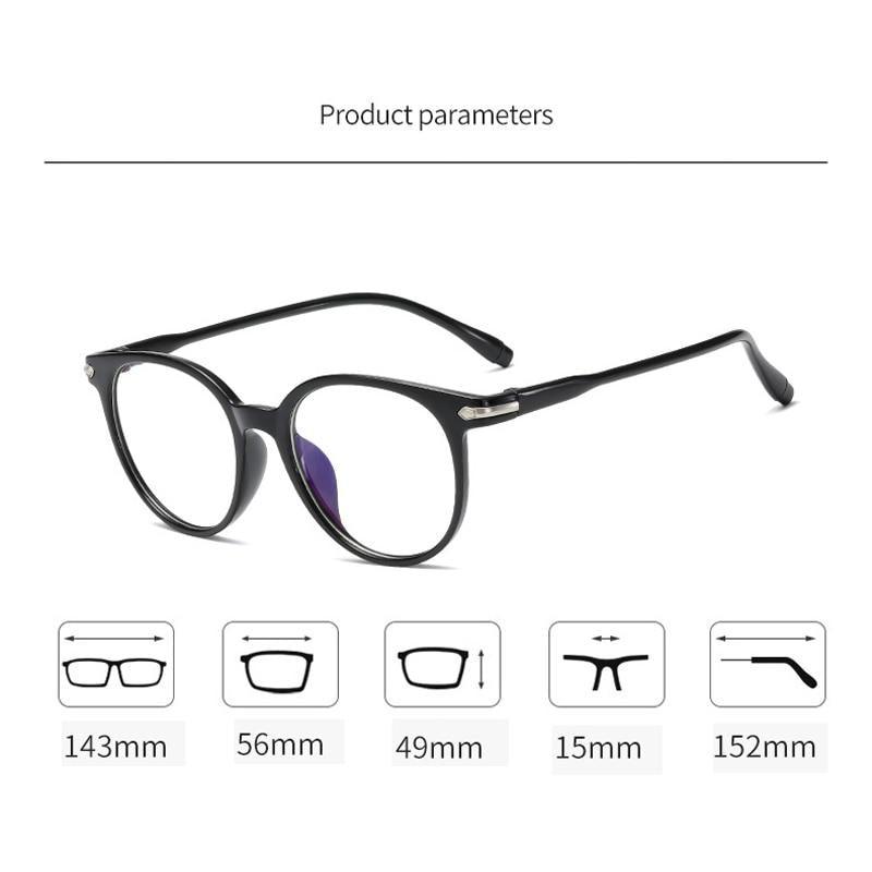 Blue Light Blocking Computer Glasses Retro Clear Lens Eyeglasses Frame And  Myopia Glasses Men Women Short Sight Eyewear Blue Coated Women Diopter Eyeglass0 -0.5 -1 -1.5 -2 -2.5 -3 -3.5 -4 -5 -6 Stevvex