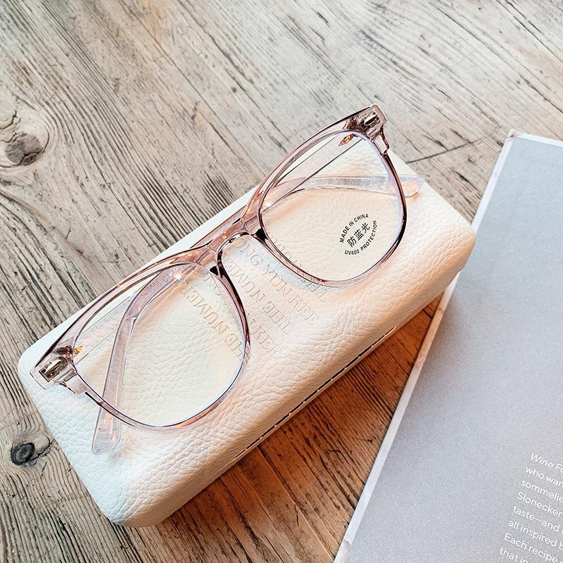 Blue Light Blocking Glasses Frame Lightweight Eyeglasses Frame Filter Blue Ray Computer Game Glasses  Oversized Women Eyeglasses Transparent Anti Blue Ray Men Modern Simple Frames Stevvex