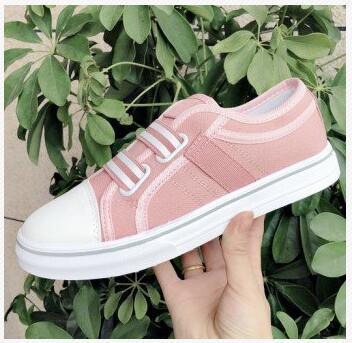 Blue Low-Cut Canvas Flat Shoes Women Casual Vulcanize Shoes New Women Summer Autumn Casual Slip On Canvas Comfortable Walking Flats Elegant Sneakers Stevvex