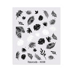 Blue Marble Water Decal Sticker Wave Line Flower Leaf Tree Summer Slider Decor For Manicuring Nail Art Watermarks Curve Graffiti Nail Design for Acrylic Nail Supplies Designer Nail Decorations for Women Girls Kids Stevvex