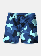 Blue marine army camo camouflage pattern Shorts - SJB-DIAMOND ELITES