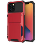 Blue Men Card Holder Hidden Pocket Phone Case Dual Layer Bumper Armor Protective Cover For iPhone 14 13 Pro Max 13 Mini 13 Pro Card Slots Wallet Case Cover Slide Armor Wallet Card Slots Holder for iPhone 13 Stevvex