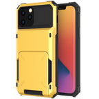 Blue Men Card Holder Hidden Pocket Phone Case Dual Layer Bumper Armor Protective Cover For iPhone 14 13 Pro Max 13 Mini 13 Pro Card Slots Wallet Case Cover Slide Armor Wallet Card Slots Holder for iPhone 13 Stevvex