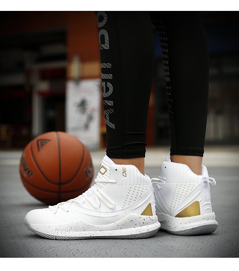 Blue Men High Quality Basketball Sneakers Boys Basket Shoes Autumn High Top Anti-Slip Outdoor Sports Shoes Trainer Professional Anti Slip Sports Sneakers Stevvex