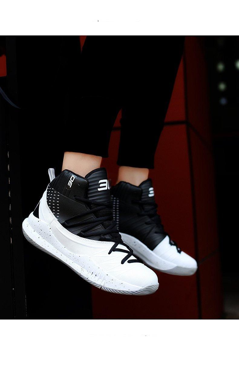 Blue Men High Quality Basketball Sneakers Boys Basket Shoes Autumn High Top Anti-Slip Outdoor Sports Shoes Trainer Professional Anti Slip Sports Sneakers Stevvex