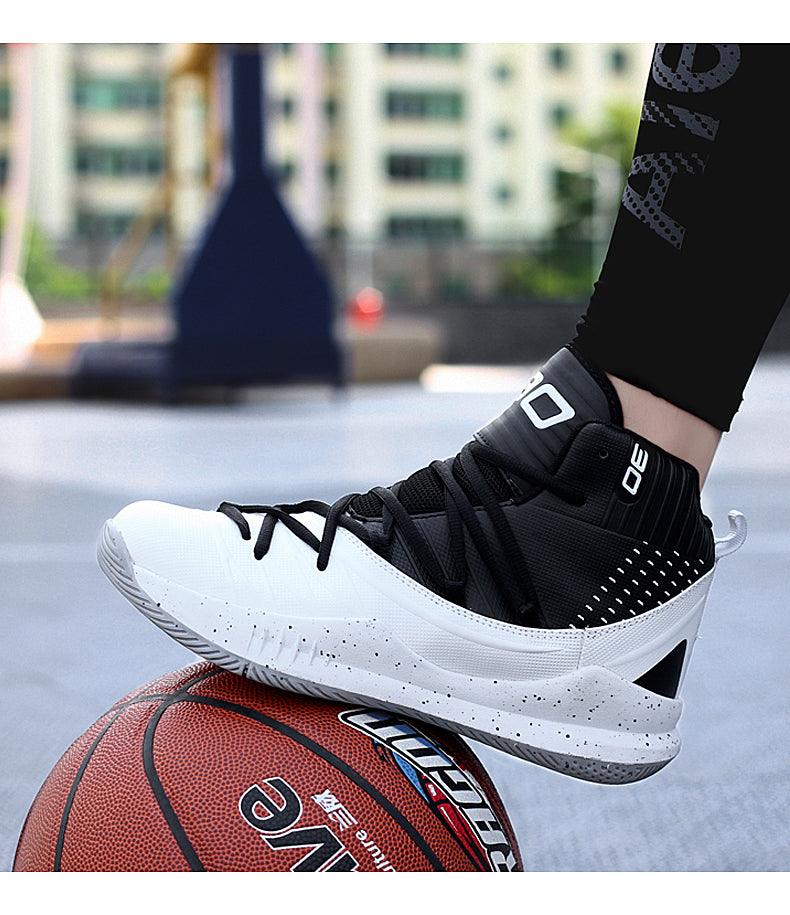 Blue Men High Quality Basketball Sneakers Boys Basket Shoes Autumn High Top Anti-Slip Outdoor Sports Shoes Trainer Professional Anti Slip Sports Sneakers Stevvex