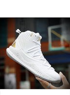 Blue Men High Quality Basketball Sneakers Boys Basket Shoes Autumn High Top Anti-Slip Outdoor Sports Shoes Trainer Professional Anti Slip Sports Sneakers Stevvex
