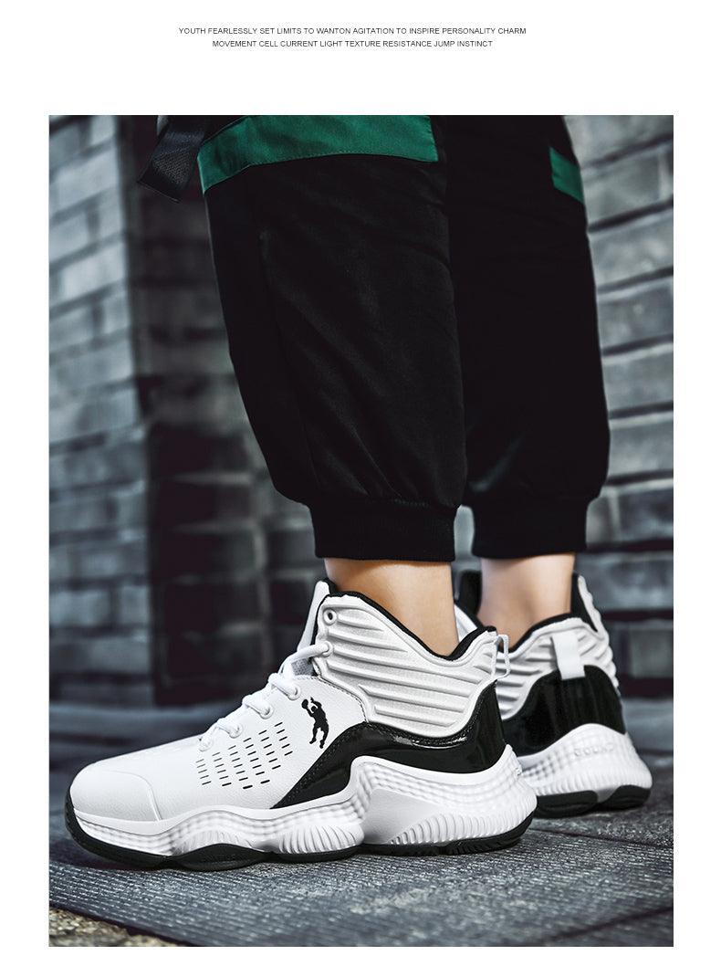 Blue Men High Quality Basketball Sneakers Boys Basket Shoes Autumn High Top Anti-Slip Outdoor Sports Shoes Trainer Professional Anti Slip Sports Sneakers Stevvex