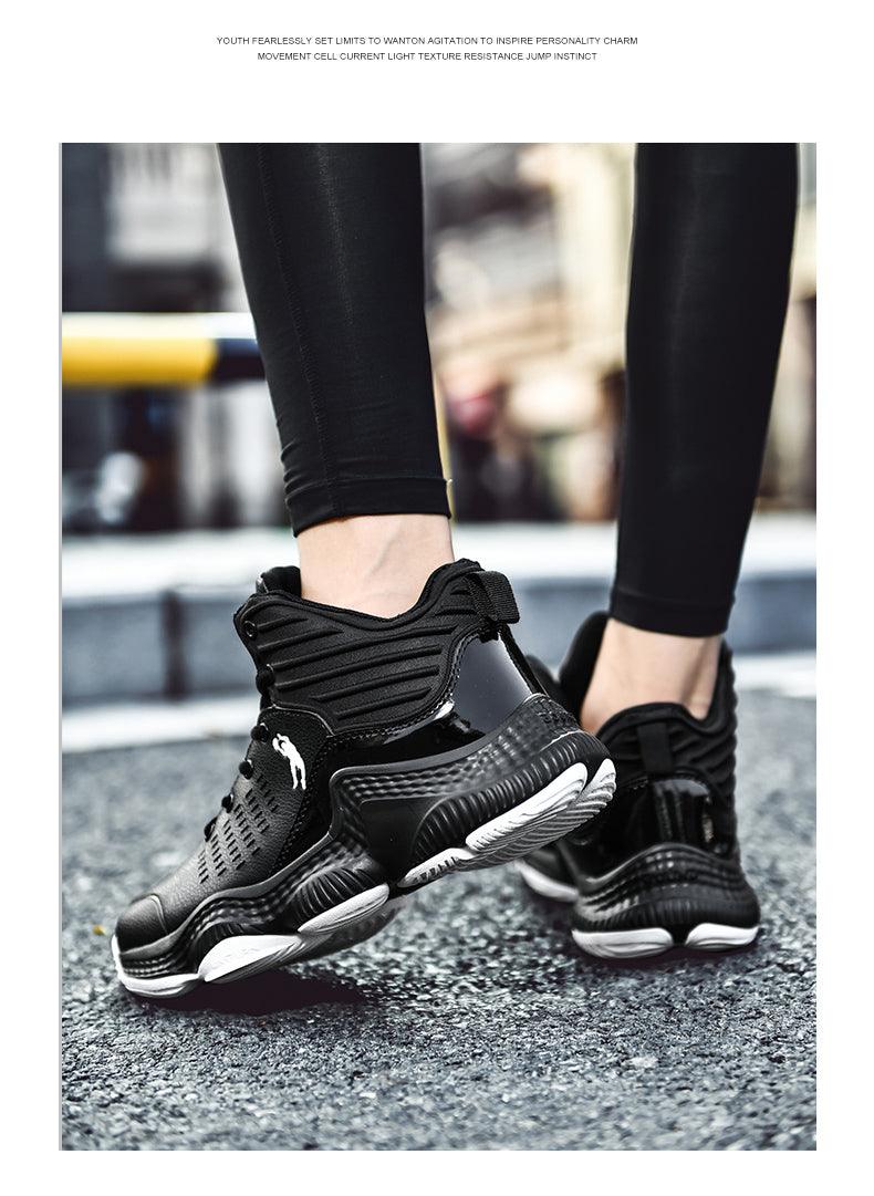 Blue Men High Quality Basketball Sneakers Boys Basket Shoes Autumn High Top Anti-Slip Outdoor Sports Shoes Trainer Professional Anti Slip Sports Sneakers Stevvex