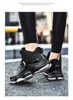 Blue Men High Quality Basketball Sneakers Boys Basket Shoes Autumn High Top Anti-Slip Outdoor Sports Shoes Trainer Professional Anti Slip Sports Sneakers Stevvex
