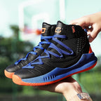 Blue Men High Quality Basketball Sneakers Boys Basket Shoes Autumn High Top Anti-Slip Outdoor Sports Shoes Trainer Professional Anti Slip Sports Sneakers Stevvex