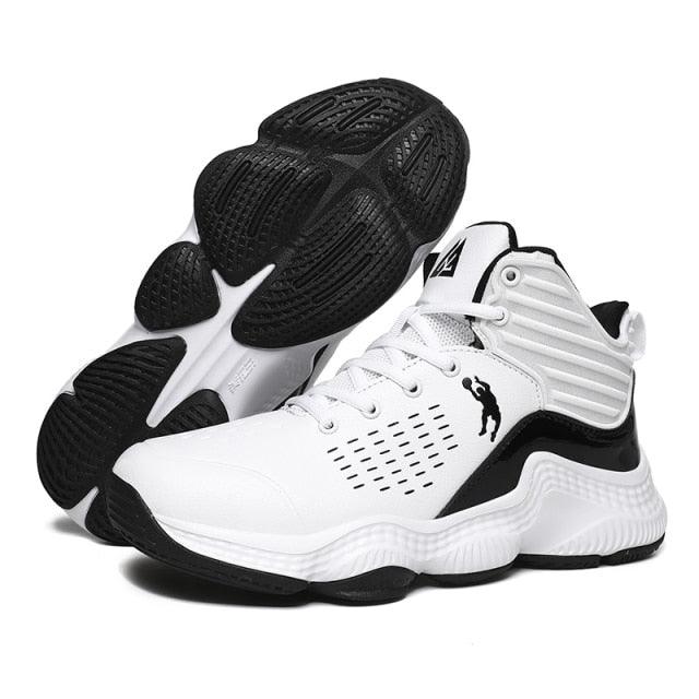 Blue Men High Quality Basketball Sneakers Boys Basket Shoes Autumn High Top Anti-Slip Outdoor Sports Shoes Trainer Professional Anti Slip Sports Sneakers Stevvex