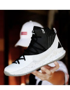 Blue Men High Quality Basketball Sneakers Boys Basket Shoes Autumn High Top Anti-Slip Outdoor Sports Shoes Trainer Professional Anti Slip Sports Sneakers Stevvex