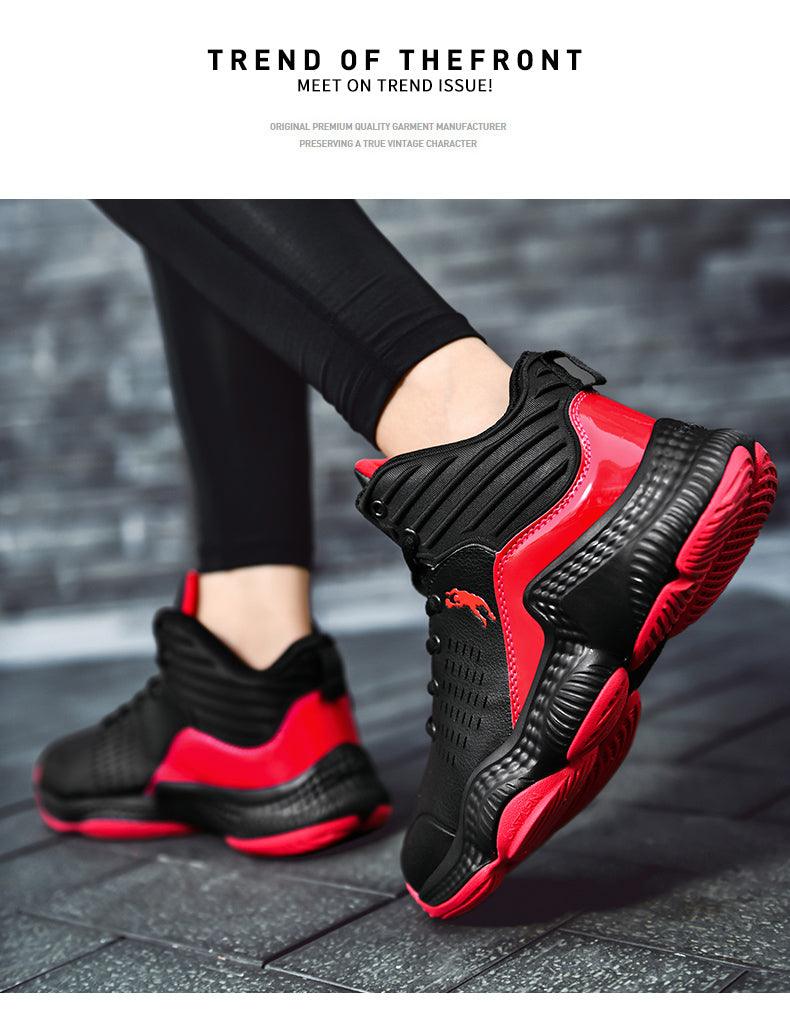 Blue Men High Quality Basketball Sneakers Boys Basket Shoes Autumn High Top Anti-Slip Outdoor Sports Shoes Trainer Professional Anti Slip Sports Sneakers Stevvex