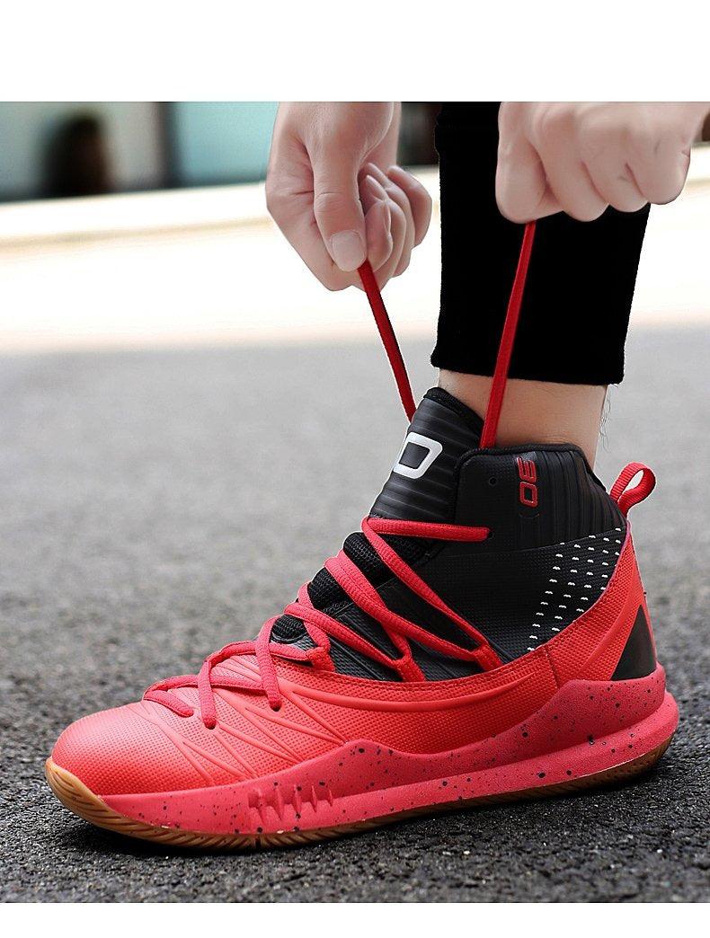 Blue Men High Quality Basketball Sneakers Boys Basket Shoes Autumn High Top Anti-Slip Outdoor Sports Shoes Trainer Professional Anti Slip Sports Sneakers Stevvex