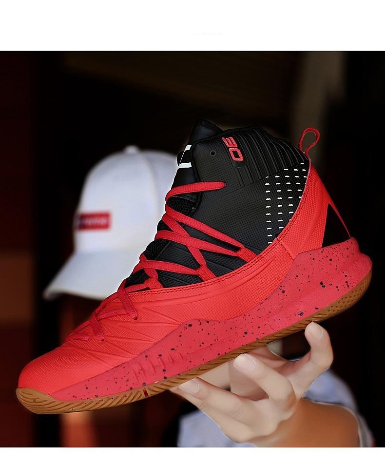 Blue Men High Quality Basketball Sneakers Boys Basket Shoes Autumn High Top Anti-Slip Outdoor Sports Shoes Trainer Professional Anti Slip Sports Sneakers Stevvex