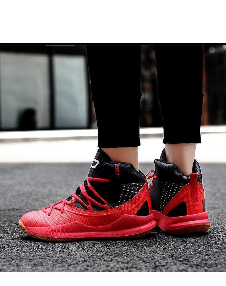Blue Men High Quality Basketball Sneakers Boys Basket Shoes Autumn High Top Anti-Slip Outdoor Sports Shoes Trainer Professional Anti Slip Sports Sneakers Stevvex