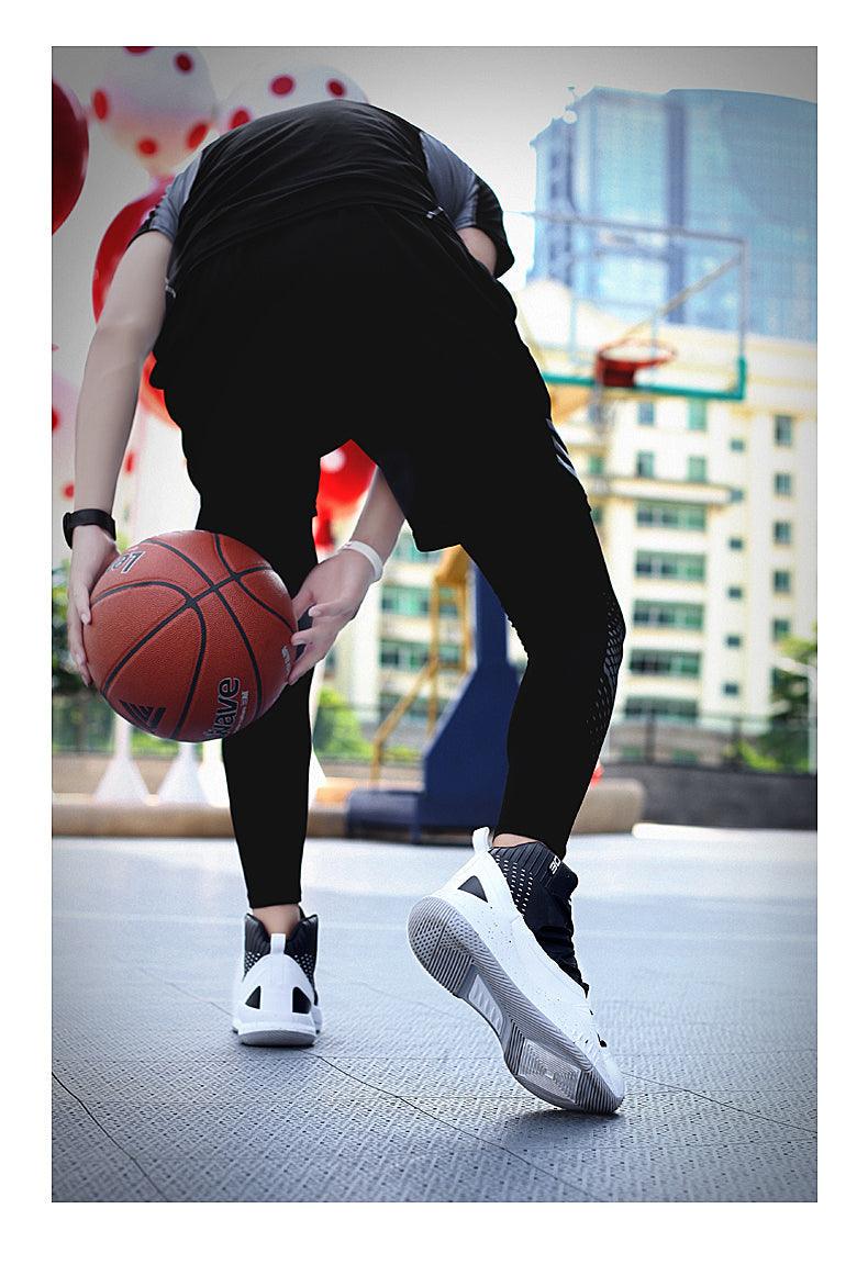 Blue Men High Quality Basketball Sneakers Boys Basket Shoes Autumn High Top Anti-Slip Outdoor Sports Shoes Trainer Professional Anti Slip Sports Sneakers Stevvex
