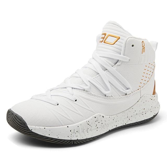 Blue Men High Quality Basketball Sneakers Boys Basket Shoes Autumn High Top Anti-Slip Outdoor Sports Shoes Trainer Professional Anti Slip Sports Sneakers Stevvex