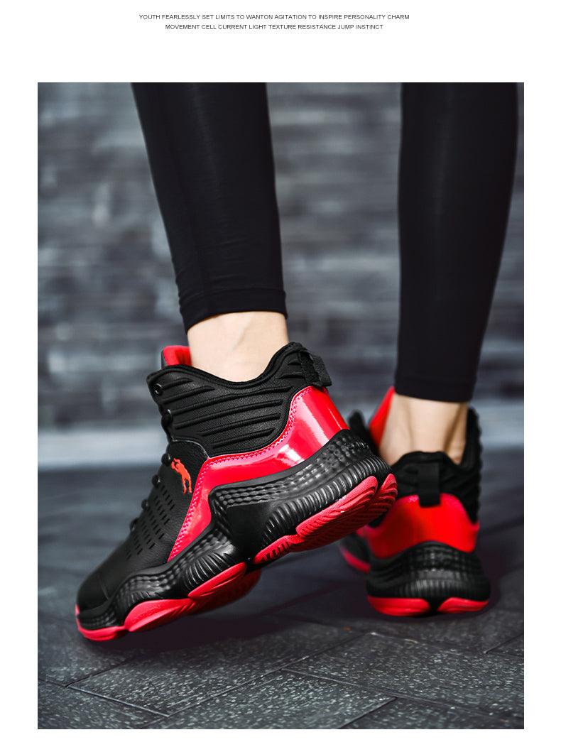 Blue Men High Quality Basketball Sneakers Boys Basket Shoes Autumn High Top Anti-Slip Outdoor Sports Shoes Trainer Professional Anti Slip Sports Sneakers Stevvex