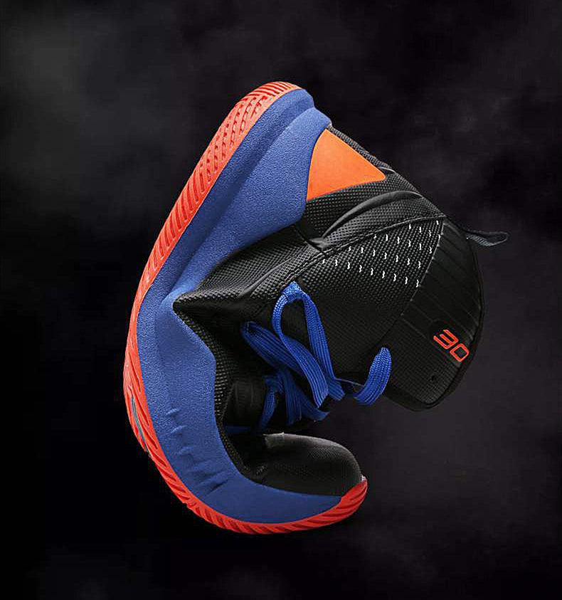 Blue Men High Quality Basketball Sneakers Boys Basket Shoes Autumn High Top Anti-Slip Outdoor Sports Shoes Trainer Professional Anti Slip Sports Sneakers Stevvex