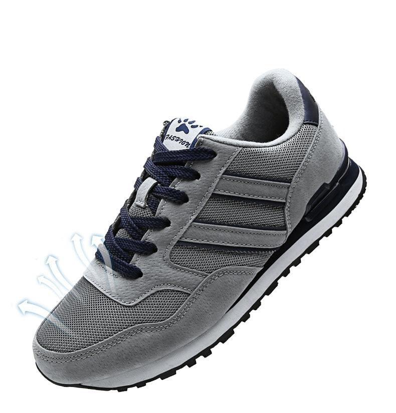 Blue Mens Casual Shoes Comfortable Sneakers Artificial Leather Male Spring Flats Trainers Outdoor Mens Casual Sports High Quality Sneaker Sport Walking Fashion Sneakers Stevvex