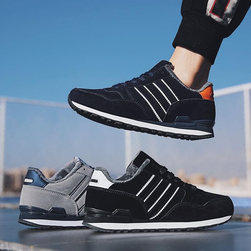 Blue Mens Casual Shoes Comfortable Sneakers Artificial Leather Male Spring Flats Trainers Outdoor Mens Casual Sports High Quality Sneaker Sport Walking Fashion Sneakers Stevvex