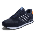 Blue Mens Casual Shoes Comfortable Sneakers Artificial Leather Male Spring Flats Trainers Outdoor Mens Casual Sports High Quality Sneaker Sport Walking Fashion Sneakers Stevvex