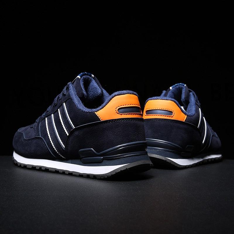 Blue Mens Casual Shoes Comfortable Sneakers Artificial Leather Male Spring Flats Trainers Outdoor Mens Casual Sports High Quality Sneaker Sport Walking Fashion Sneakers Stevvex