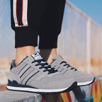 Blue Mens Casual Shoes Comfortable Sneakers Artificial Leather Male Spring Flats Trainers Outdoor Mens Casual Sports High Quality Sneaker Sport Walking Fashion Sneakers Stevvex
