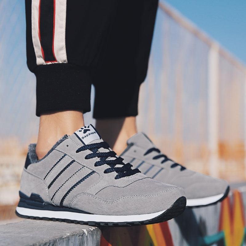 Blue Mens Casual Shoes Comfortable Sneakers Artificial Leather Male Spring Flats Trainers Outdoor Mens Casual Sports High Quality Sneaker Sport Walking Fashion Sneakers Stevvex