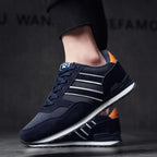 Blue Mens Casual Shoes Comfortable Sneakers Artificial Leather Male Spring Flats Trainers Outdoor Mens Casual Sports High Quality Sneaker Sport Walking Fashion Sneakers Stevvex