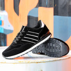 Blue Mens Casual Shoes Comfortable Sneakers Artificial Leather Male Spring Flats Trainers Outdoor Mens Casual Sports High Quality Sneaker Sport Walking Fashion Sneakers Stevvex