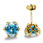 1-2 Carat D Color Moissanite Earrings 925 Sterling Silver Studs For Women BandsCo Straps