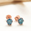 0.5-1ct D Color Moissanite Stud Earrings 925 Sterling Silver Gold Plated BandsCo Straps